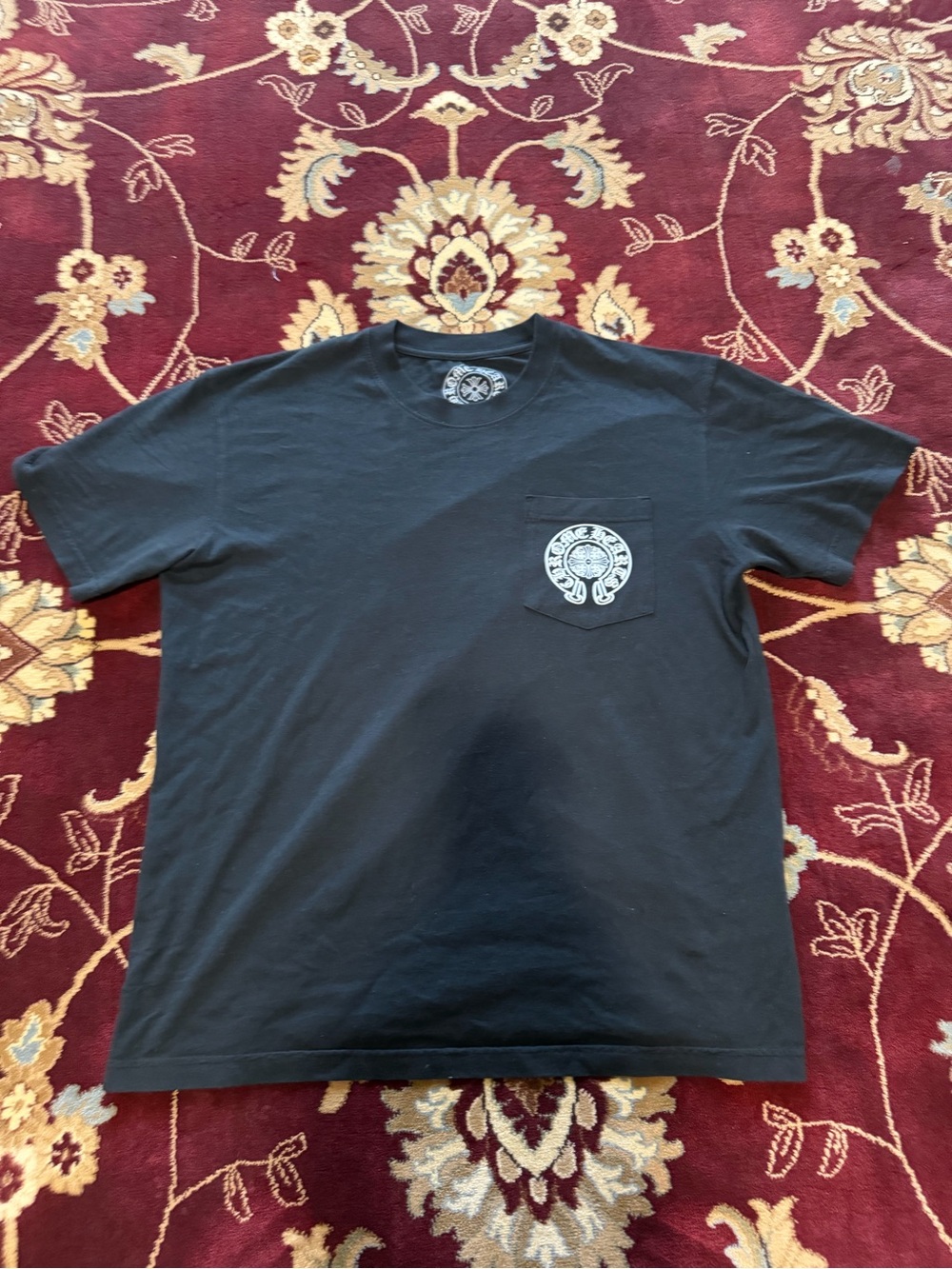 Chrome hearts Men's Black Pocket Graphic Tee size small